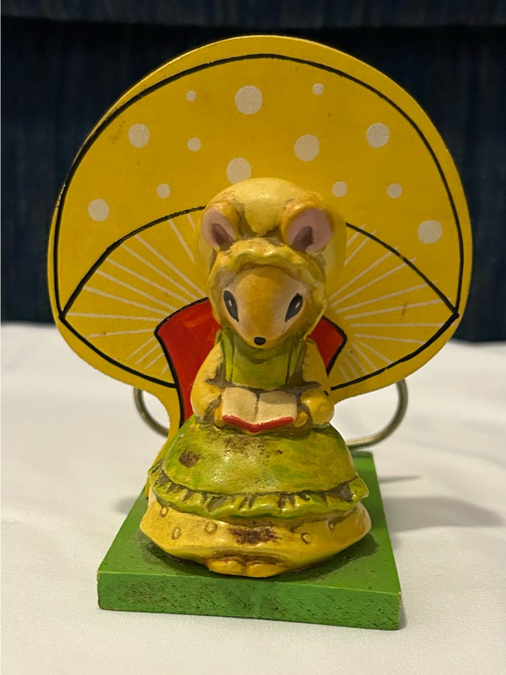 Mouse Wooden Desk Organizer